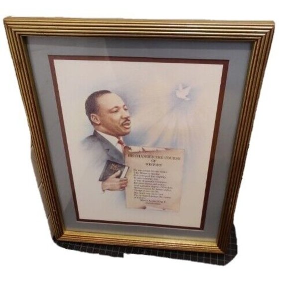 HE Changed The Course of History - Martin Luther King Artist C Downey 16x13.25" - Picture 4 of 10